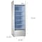 Premium Levella Premium Levella 15.5 cu. ft. Commercial Display Refrigerator One Glass Door Merchandiser in Silver PRF155DX - alternate 4